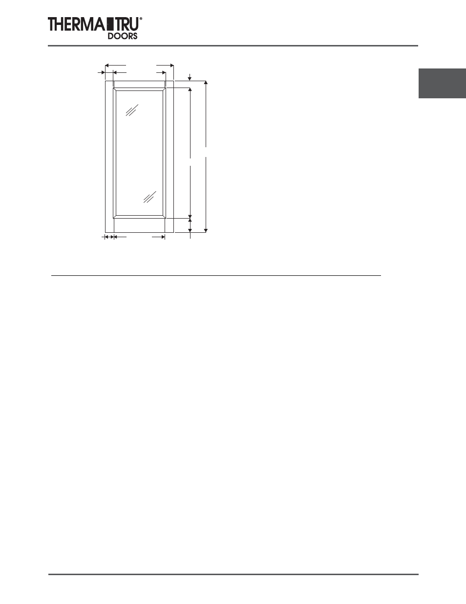 6/8 classic-craft oak doors | Therma-Tru COMP 3 Classic Craft Door Panel Dimensions - U1 Revised User Manual | Page 35 / 68