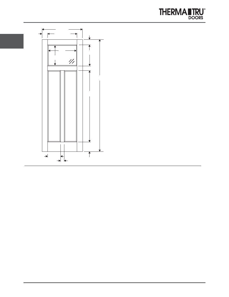 8/0 classic-craft american style embossed doors | Therma-Tru COMP 3 Classic Craft Door Panel Dimensions - U1 Revised User Manual | Page 4 / 68
