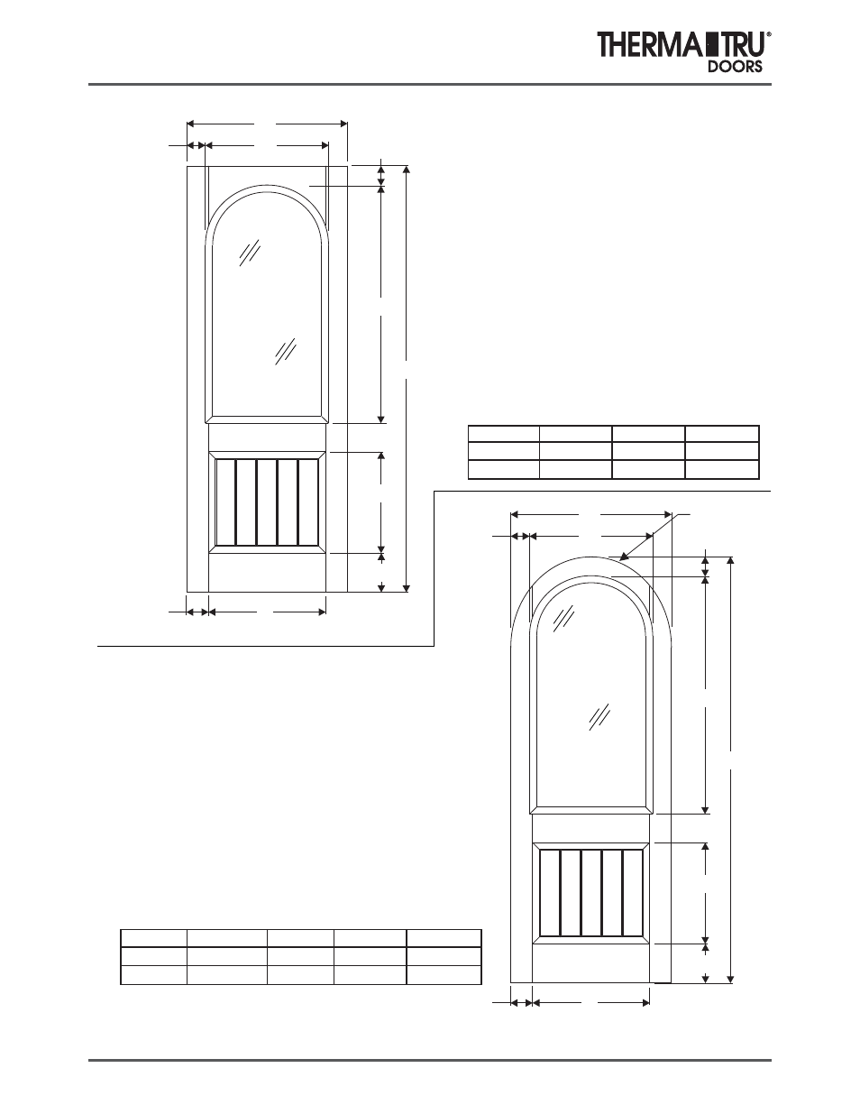 8/0 classic-craft rustic doors | Therma-Tru COMP 3 Classic Craft Door Panel Dimensions - U1 Revised User Manual | Page 68 / 68