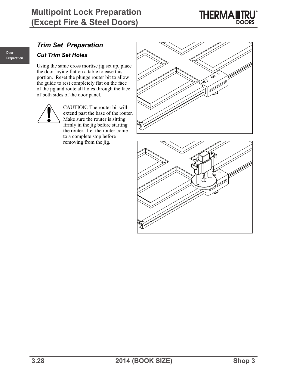 Therma-Tru SHOP 3 Door Preparation - Book Size User Manual | Page 28 / 65