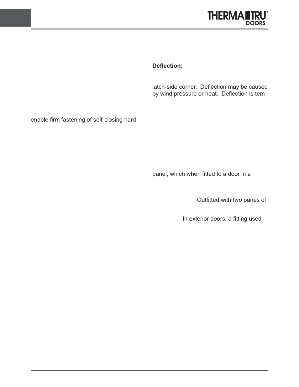 Glossary of door shop terms | Therma-Tru SHOP 1 General Information - U1 Revised User Manual | Page 4 / 11