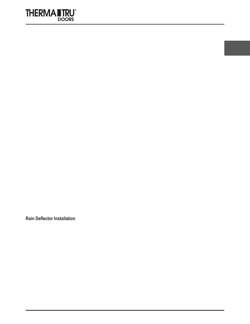 Therma-Tru SHOP 3 Door Preparation - U1 Revised User Manual | 65 pages