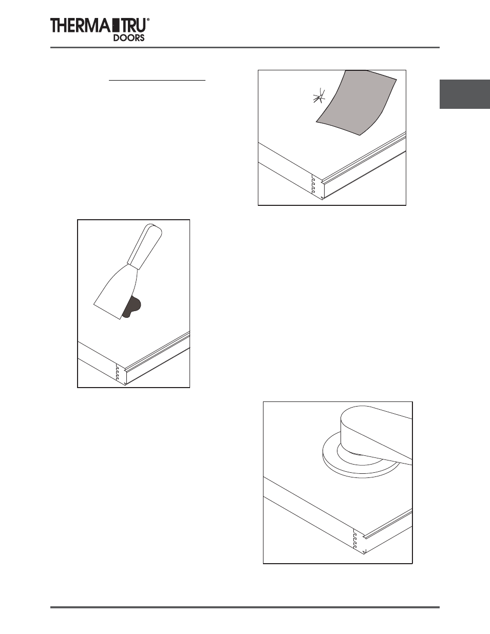 Slab repair | Therma-Tru SHOP 3 Door Preparation - U1 Revised User Manual | Page 13 / 65