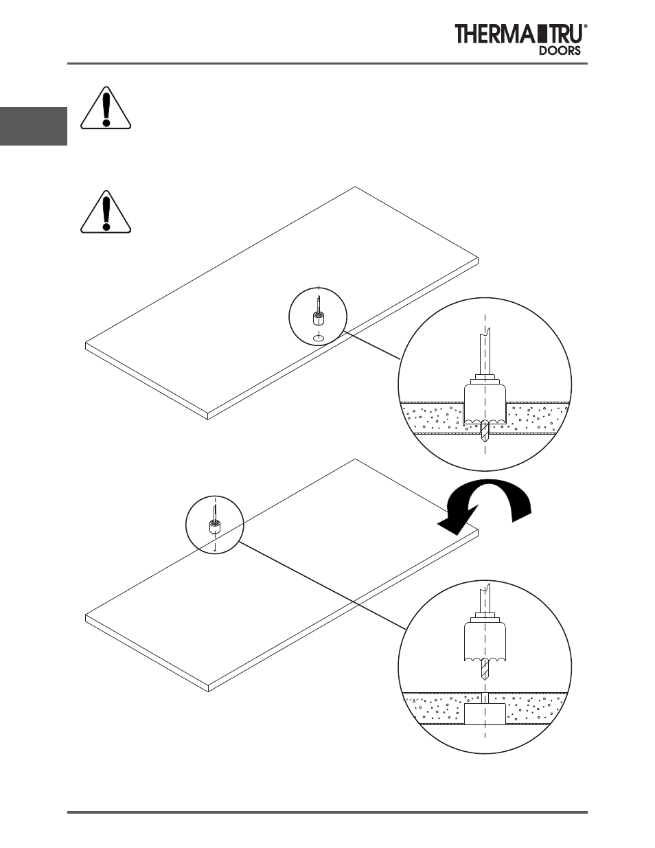 Lock preparation 90 minute steel fire door | Therma-Tru SHOP 3 Door Preparation - U1 Revised User Manual | Page 22 / 65