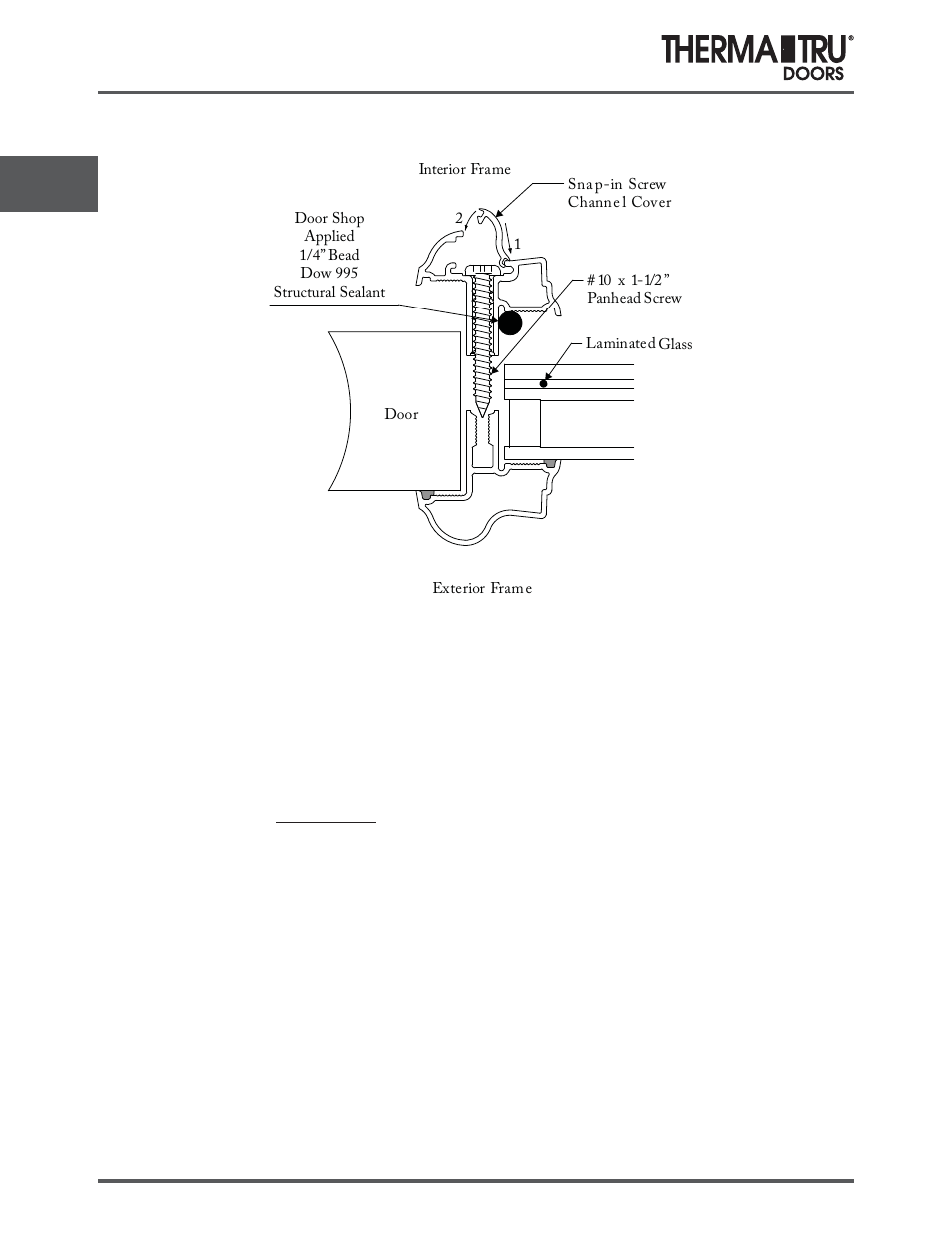 Impact doorlite installation | Therma-Tru SHOP 3 Door Preparation - U1 Revised User Manual | Page 40 / 65