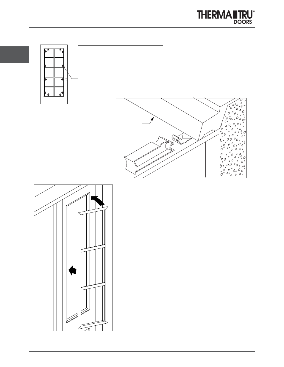 Grille installation | Therma-Tru SHOP 3 Door Preparation - U1 Revised User Manual | Page 48 / 65