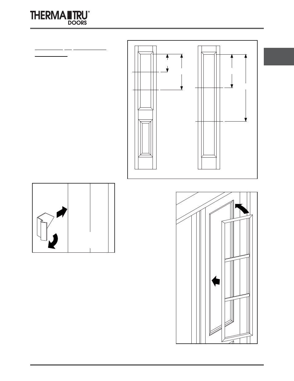 Grille installation | Therma-Tru SHOP 3 Door Preparation - U1 Revised User Manual | Page 49 / 65