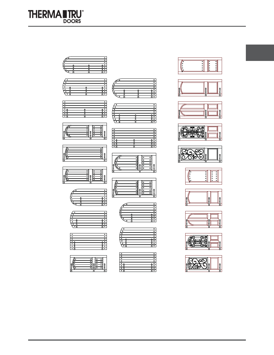 Decorative hinge strap & clavos application | Therma-Tru SHOP 3 Door Preparation - U1 Revised User Manual | Page 63 / 65