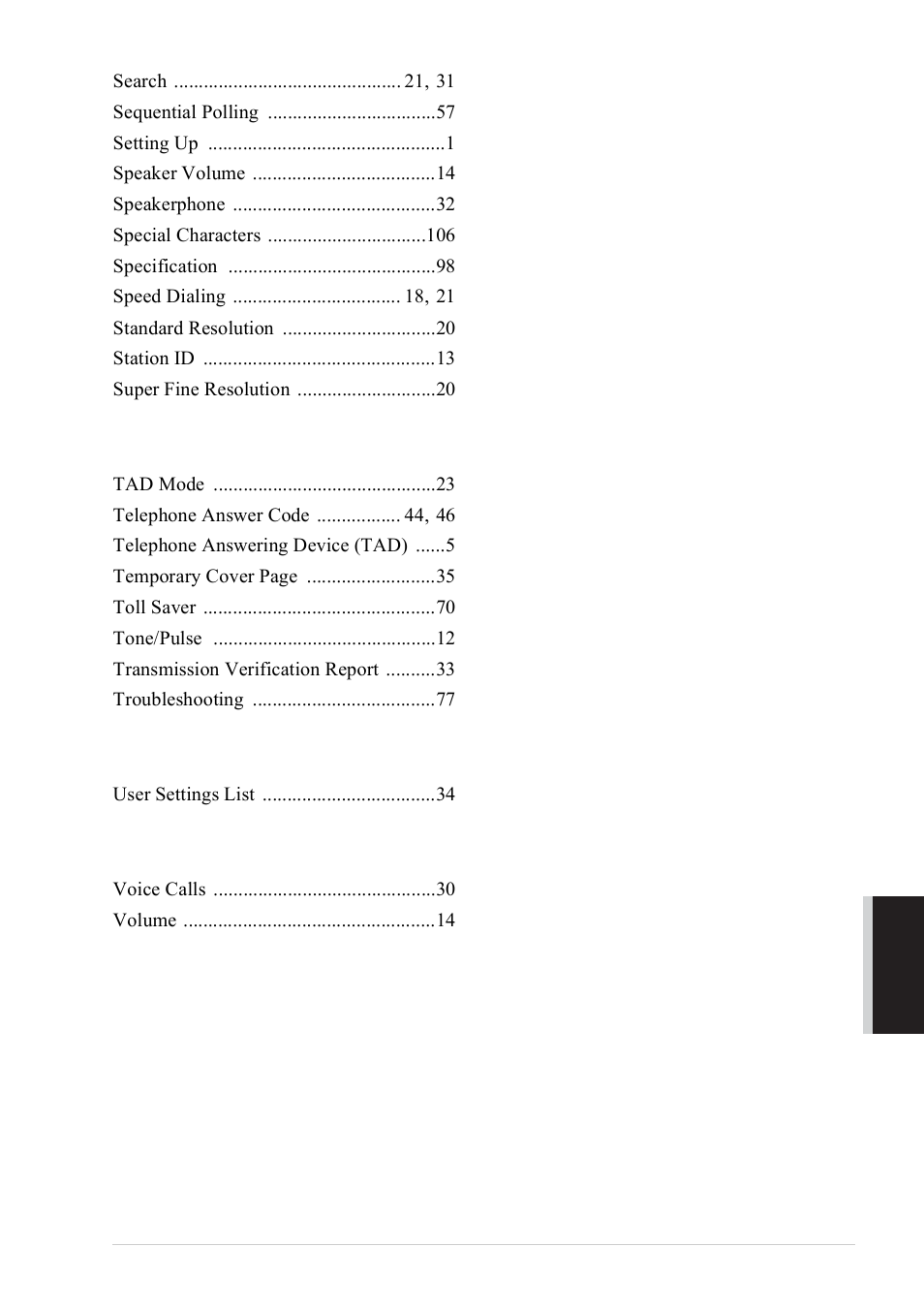 Brother FAX-727 User Manual | Page 122 / 125