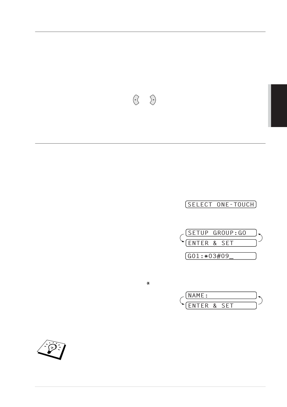 Changing one touch and speed dial numbers, Setting up groups for broadcasting | Brother FAX-727 User Manual | Page 28 / 125