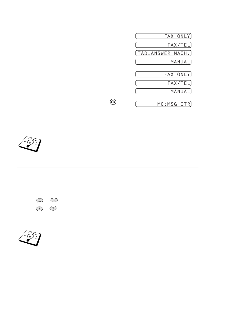 To select or change your answer mode, Setting the ring delay | Brother FAX-727 User Manual | Page 33 / 125