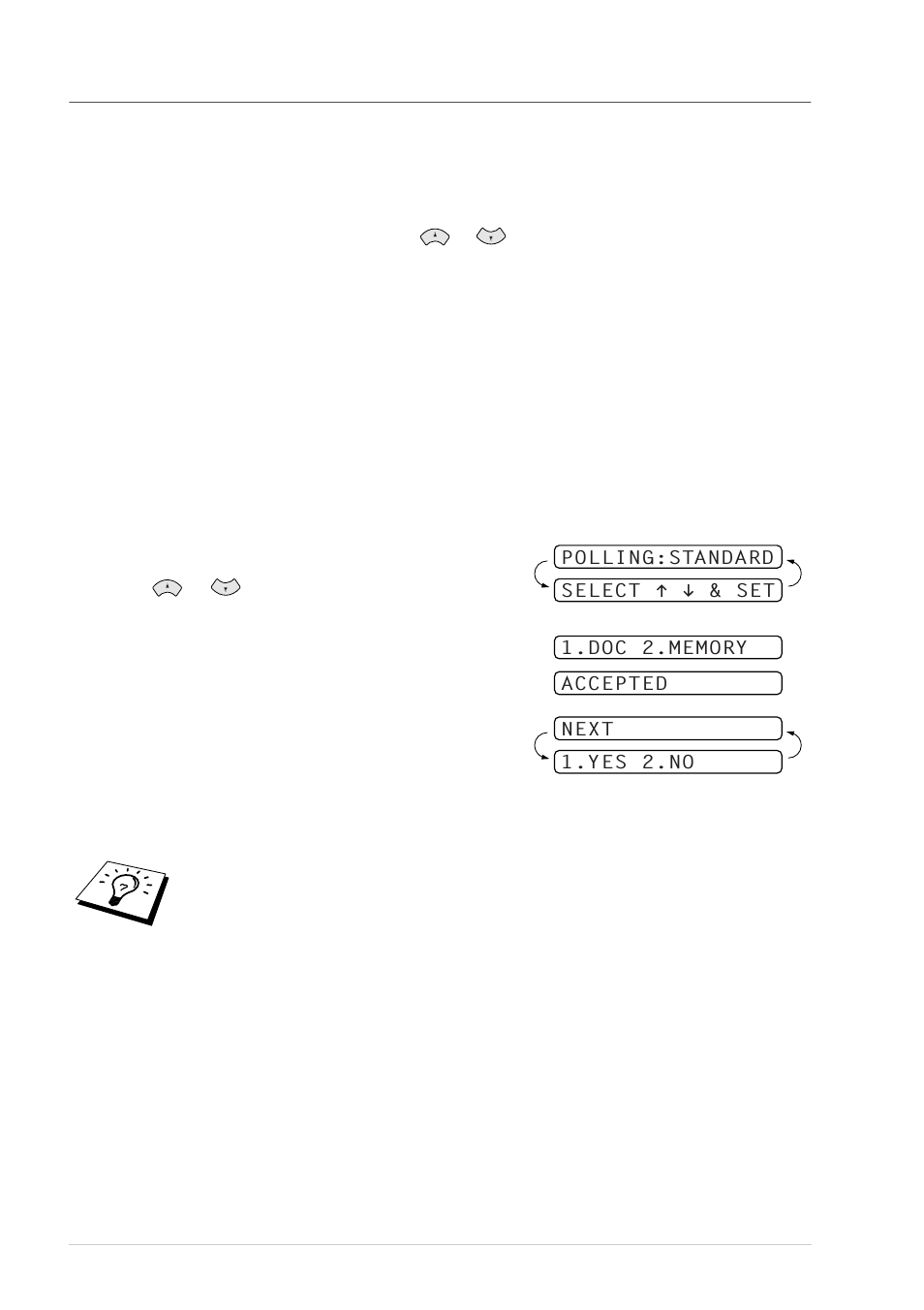 Cancelling a scheduled job, Polled transmit | Brother FAX-727 User Manual | Page 67 / 125