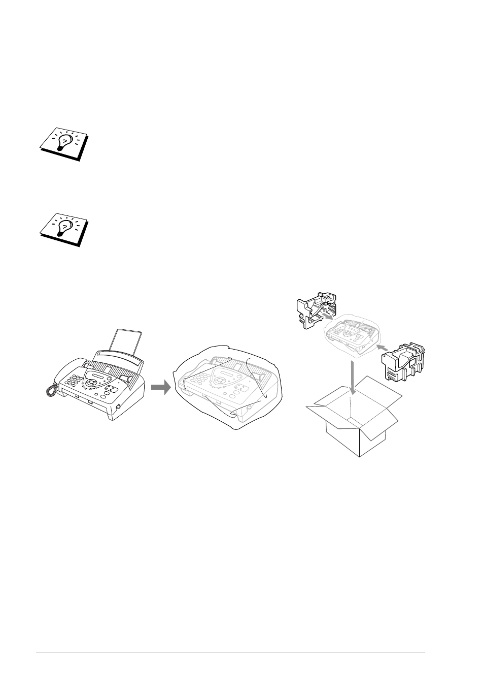 Packing and shipping the machine | Brother FAX-727 User Manual | Page 99 / 125