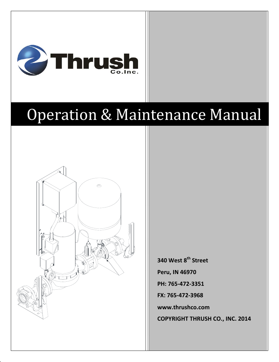 Thrush Pressurizer-VS PB-VSI Series User Manual | 17 pages