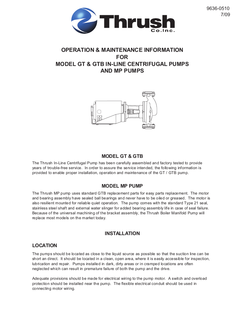 Thrush MP User Manual | 4 pages
