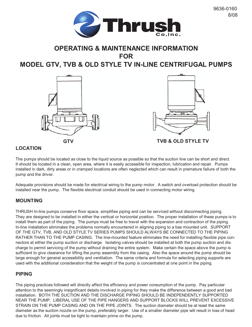 Thrush OLD User Manual | 4 pages