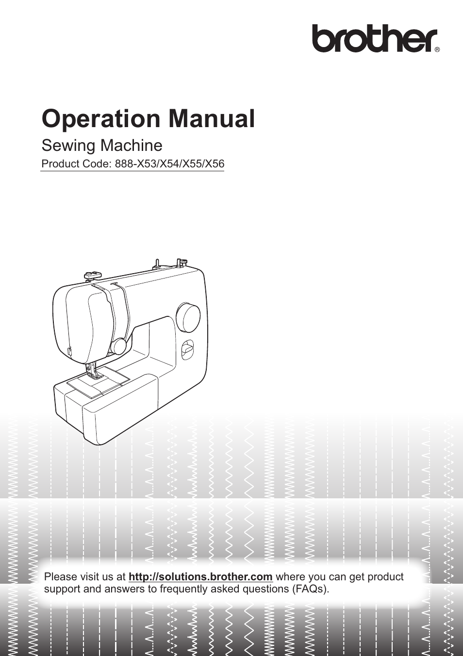 Brother 888-X56 User Manual | 40 pages
