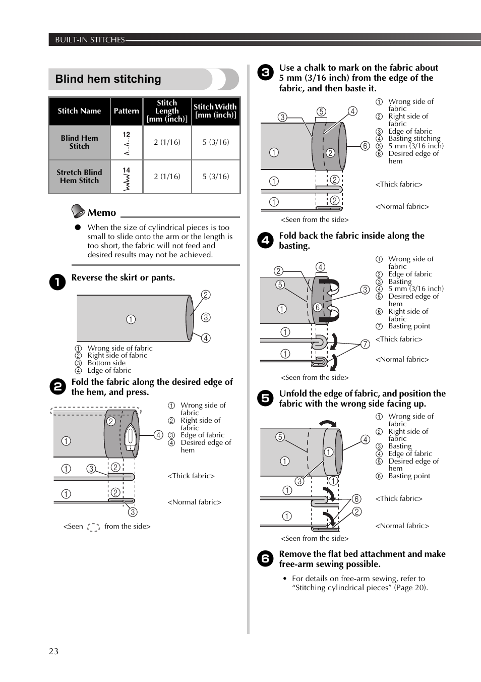 Blind hem stitching | Brother 888-X56 User Manual | Page 24 / 40