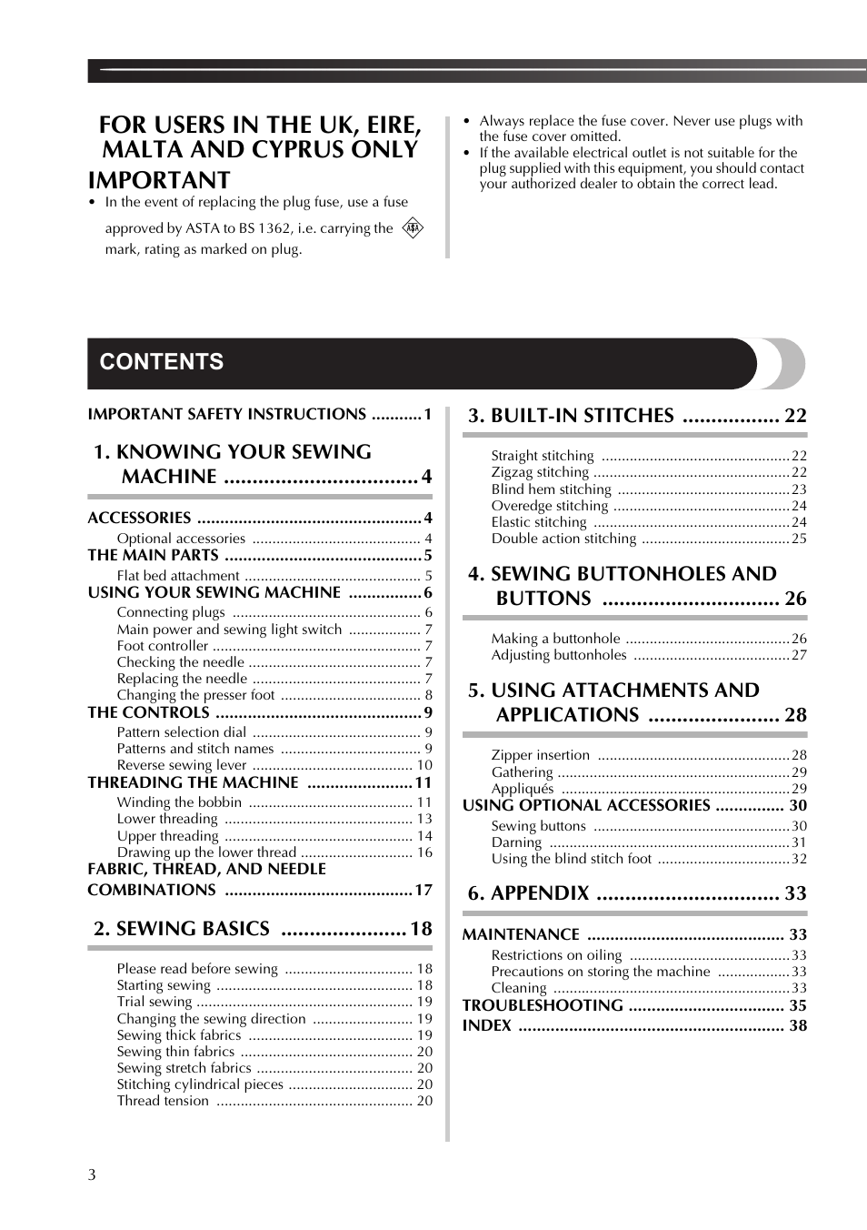 Brother 888-X56 User Manual | Page 4 / 40