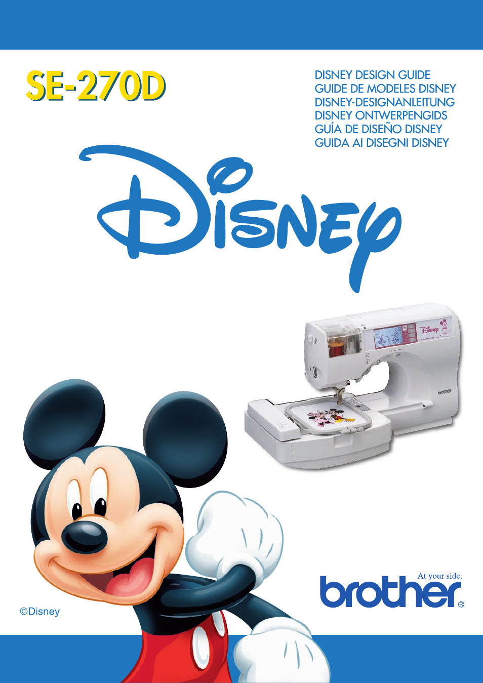 Brother DISNEY SE-270D User Manual | 8 pages