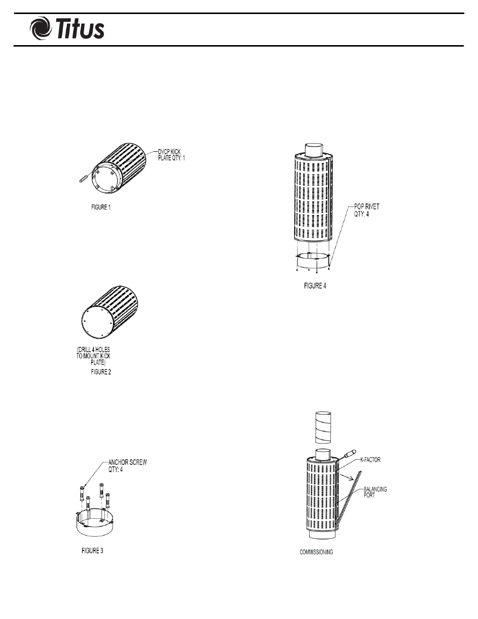 Dvcp, Installation manual, Dvcp installation | Titus Displacment Ventilation User Manual | Page 2 / 22