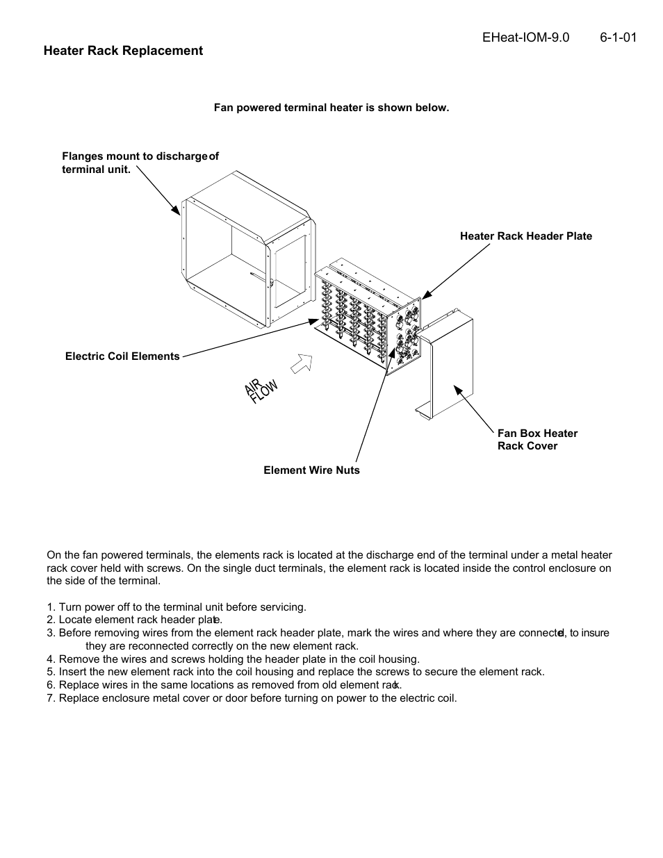 Titus Electric Heat IOM User Manual | Page 9 / 10