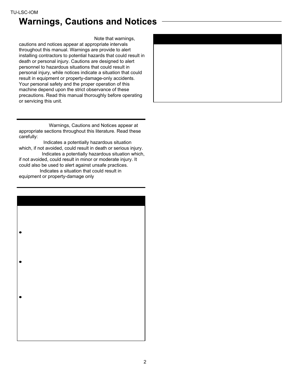 Titus LSC IOM User Manual | Page 2 / 27