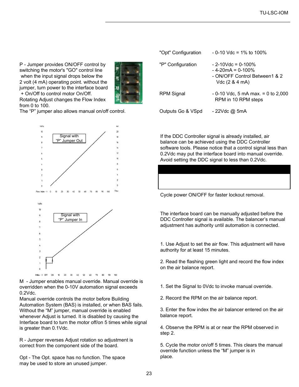 Ecm overview and setup | Titus LSC IOM User Manual | Page 23 / 27