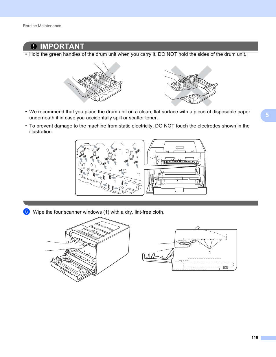 Important | Brother HL 4570CDWT User Manual | Page 124 / 200