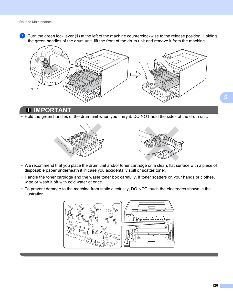 Important | Brother HL 4570CDWT User Manual | Page 132 / 200