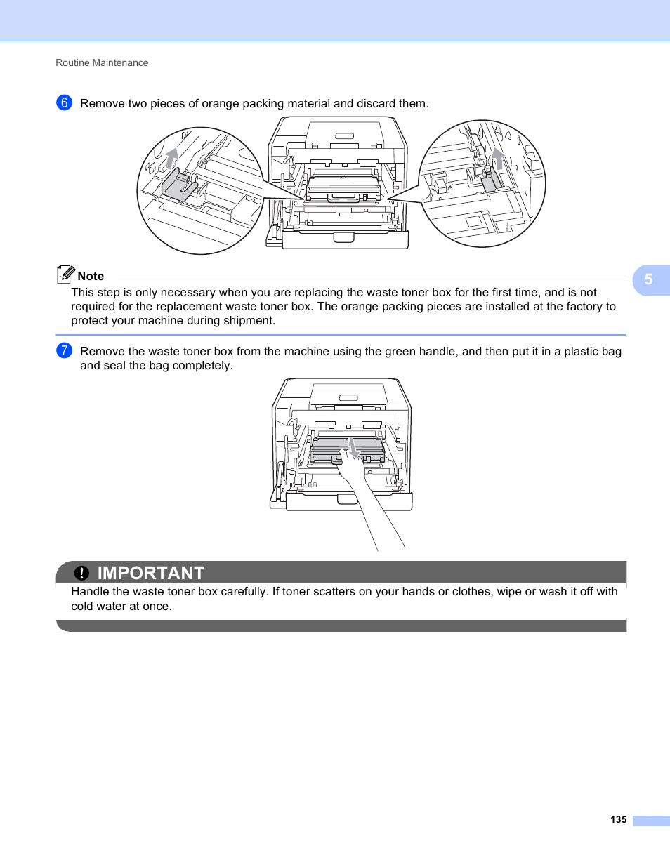 Important | Brother HL 4570CDWT User Manual | Page 141 / 200