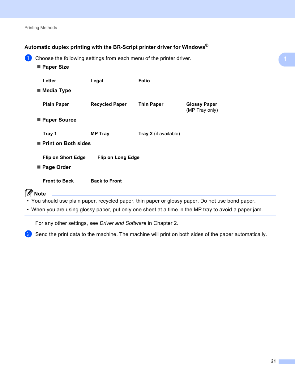 Brother HL 4570CDWT User Manual | Page 27 / 200