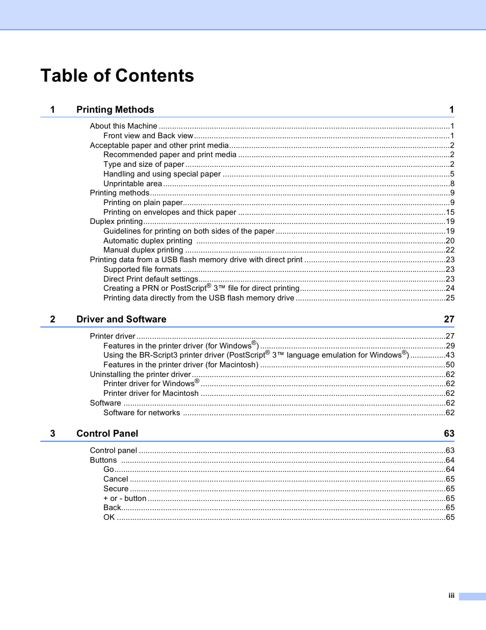 Brother HL 4570CDWT User Manual | Page 4 / 200