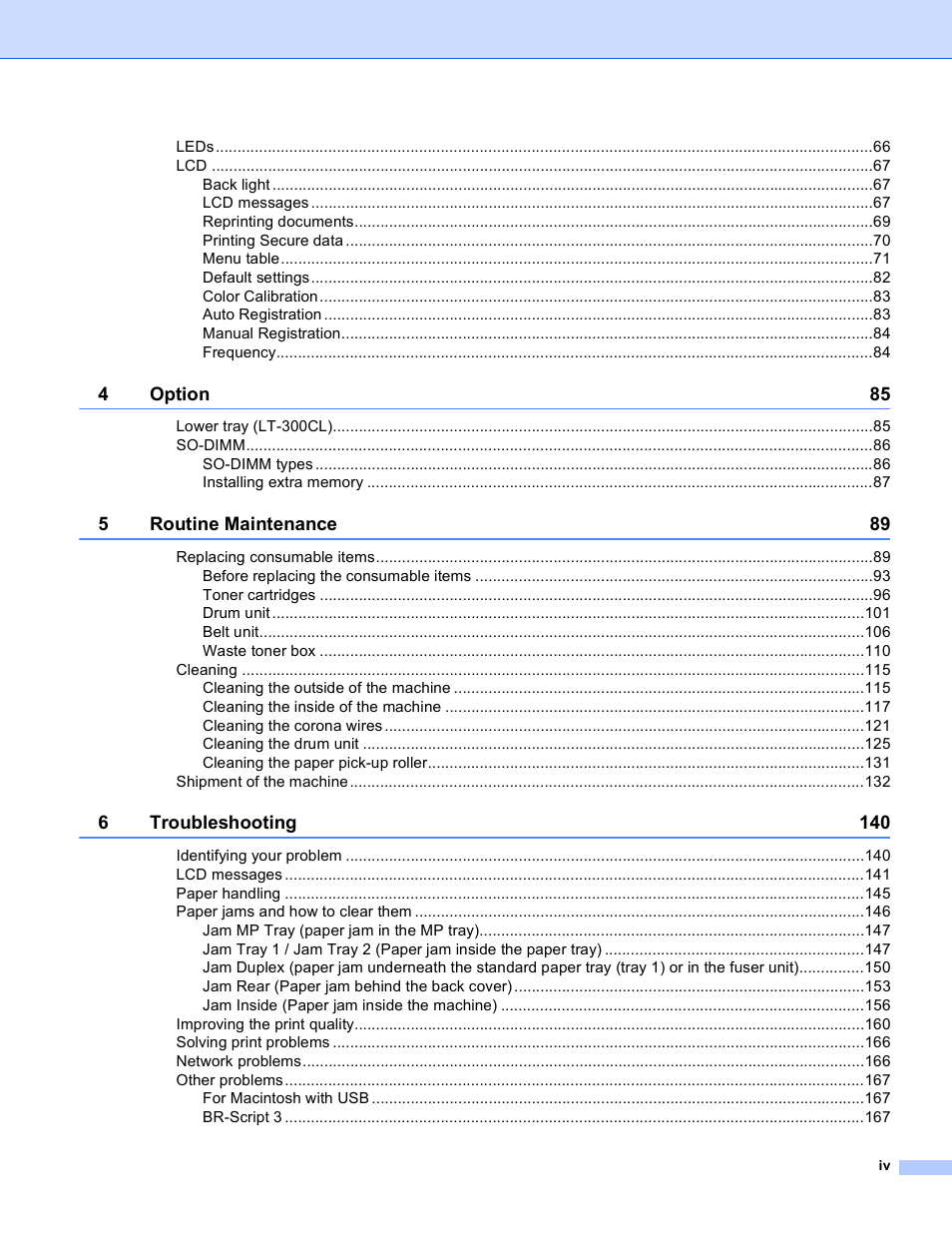 Brother HL 4570CDWT User Manual | Page 5 / 200