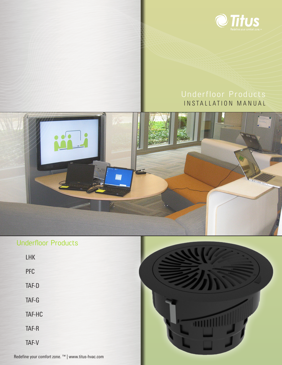 Titus UnderFloor Products IOM User Manual | 20 pages