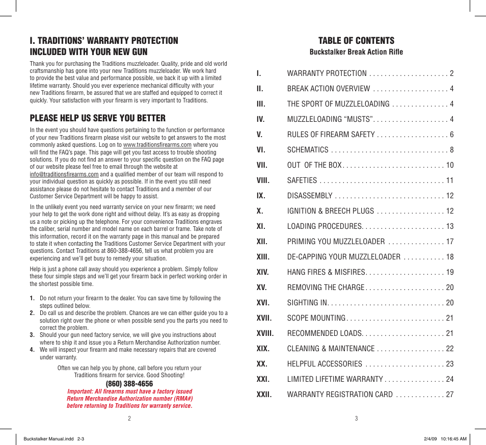 Traditions Buckstalker User Manual | Page 2 / 15