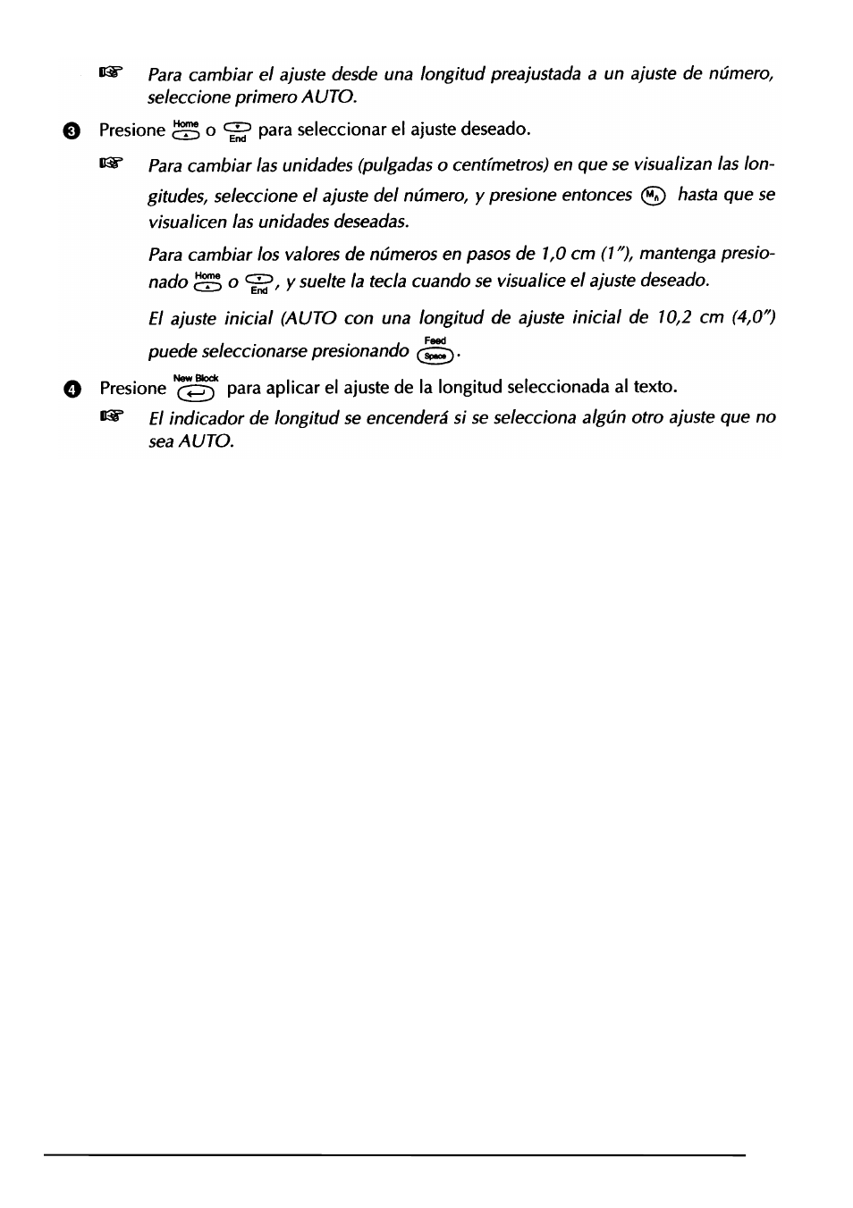 O presione o para seleccionar el ajuste deseado | Brother PT-330 User Manual | Page 120 / 150