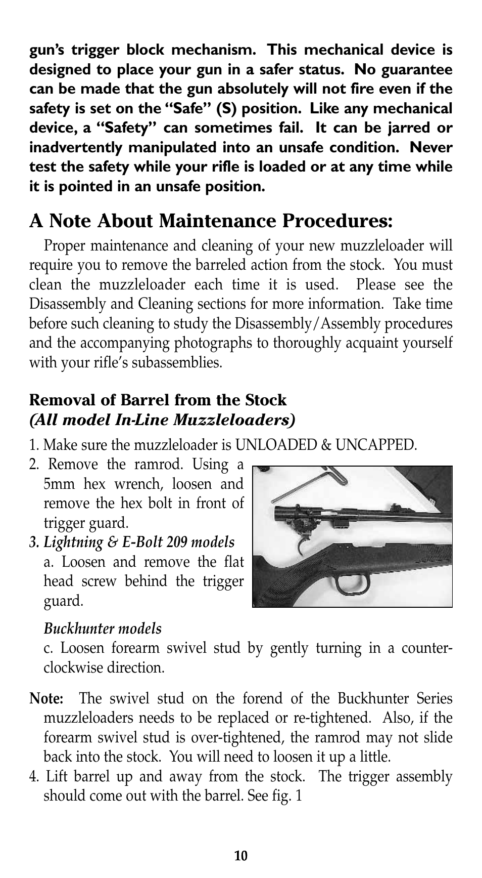 Traditions Lightning Ebolt Buckhunter User Manual | Page 16 / 38