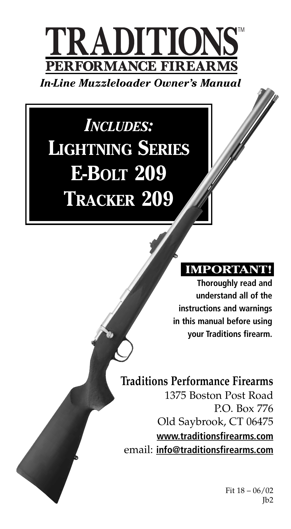 209 t, Ightning, Eries | Racker | Traditions Lightning Ebolt Buckhunter User Manual | Page 2 / 38