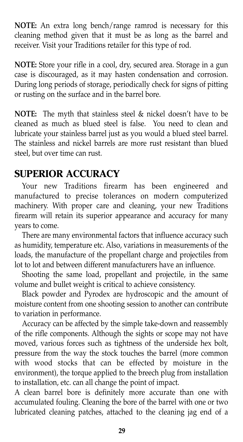 Superior accuracy | Traditions Lightning Ebolt Buckhunter User Manual | Page 35 / 38