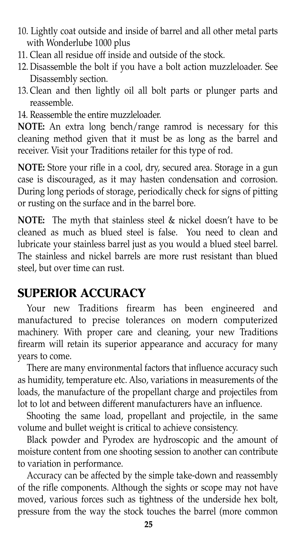 Superior accuracy | Traditions Evolution Thunderbolt Tracker User Manual | Page 35 / 38