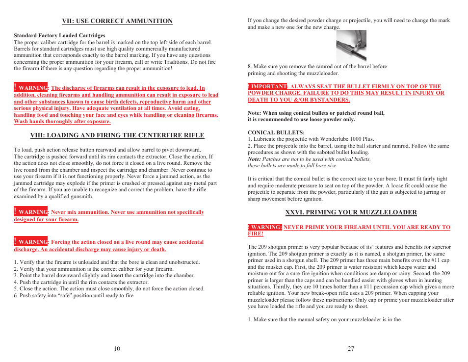 Traditions Outfitter User Manual | Page 10 / 18