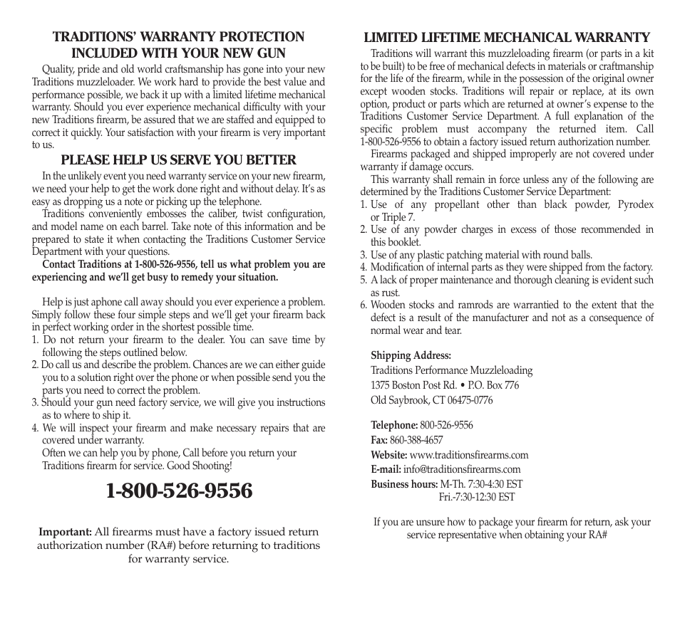 Traditions PA Pellet User Manual | Page 2 / 14