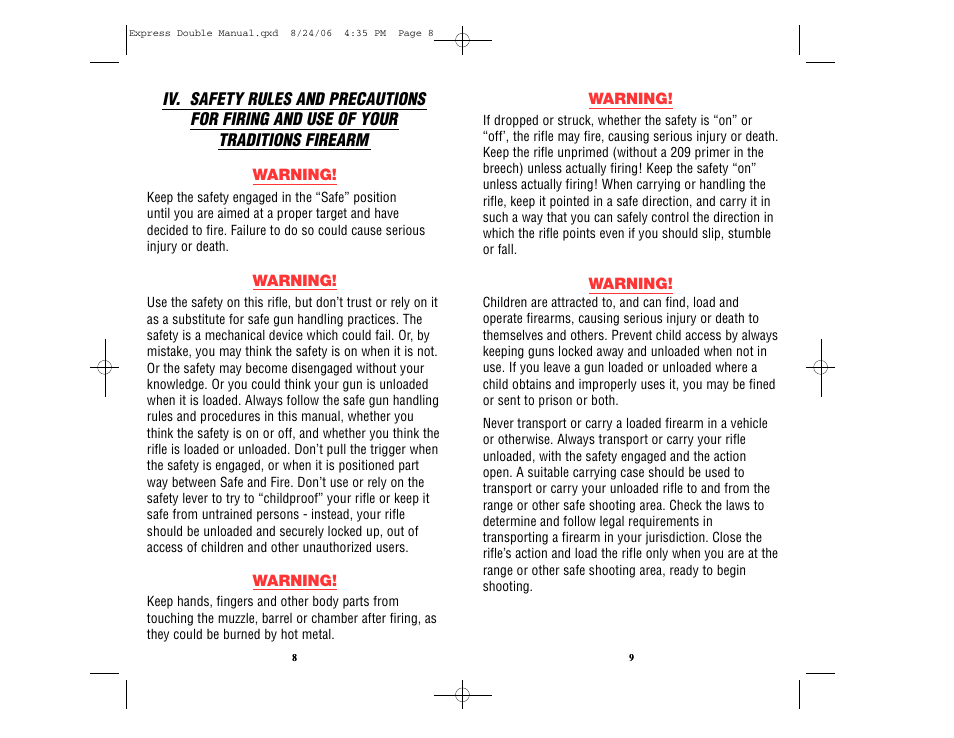 Traditions REX User Manual | Page 8 / 26
