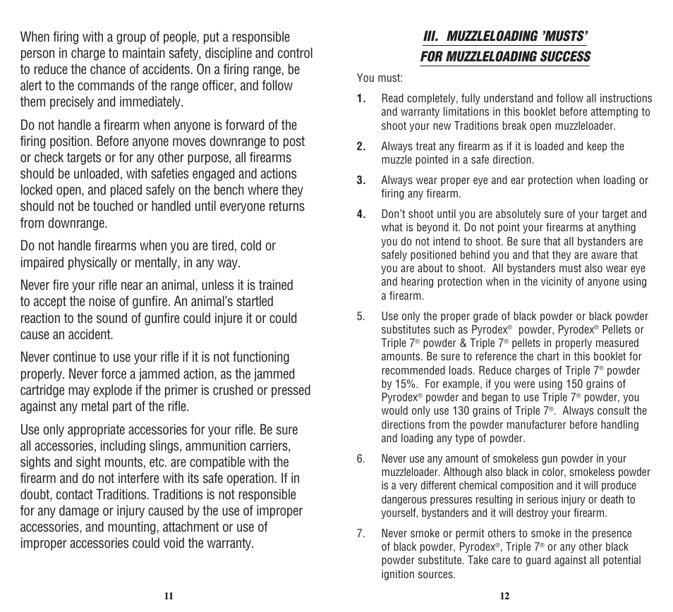 Traditions Vortek Ultralight User Manual | Page 10 / 25