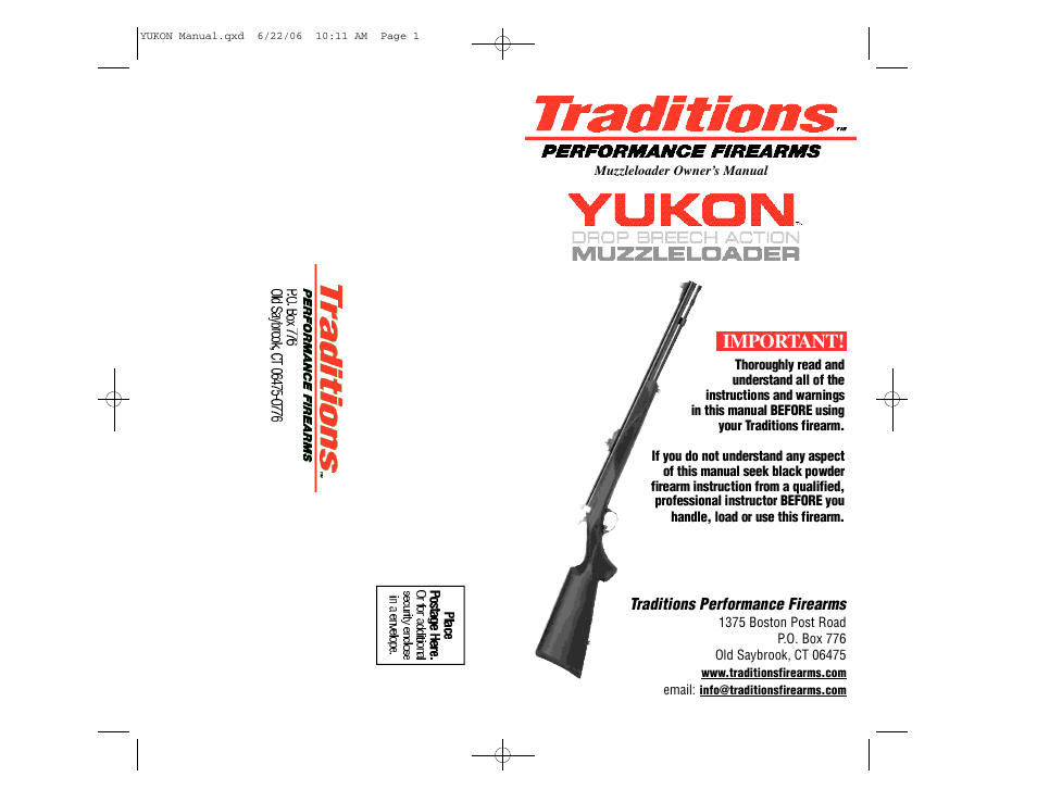Traditions Yukon User Manual | 24 pages