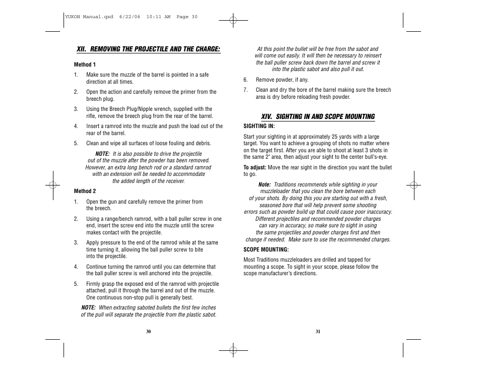 Traditions Yukon User Manual | Page 20 / 24