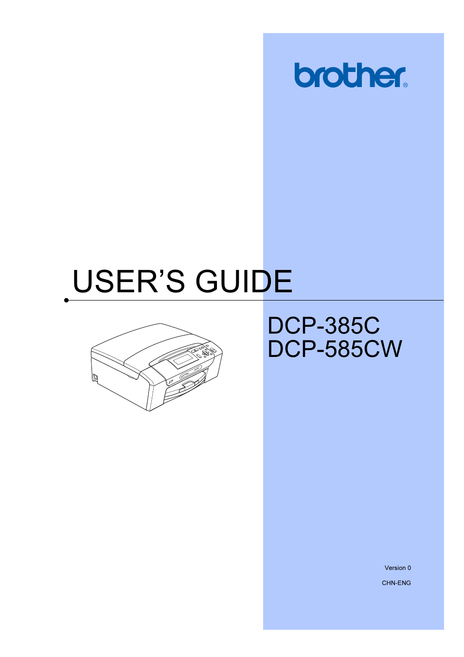 Brother DCP-385C User Manual | 122 pages