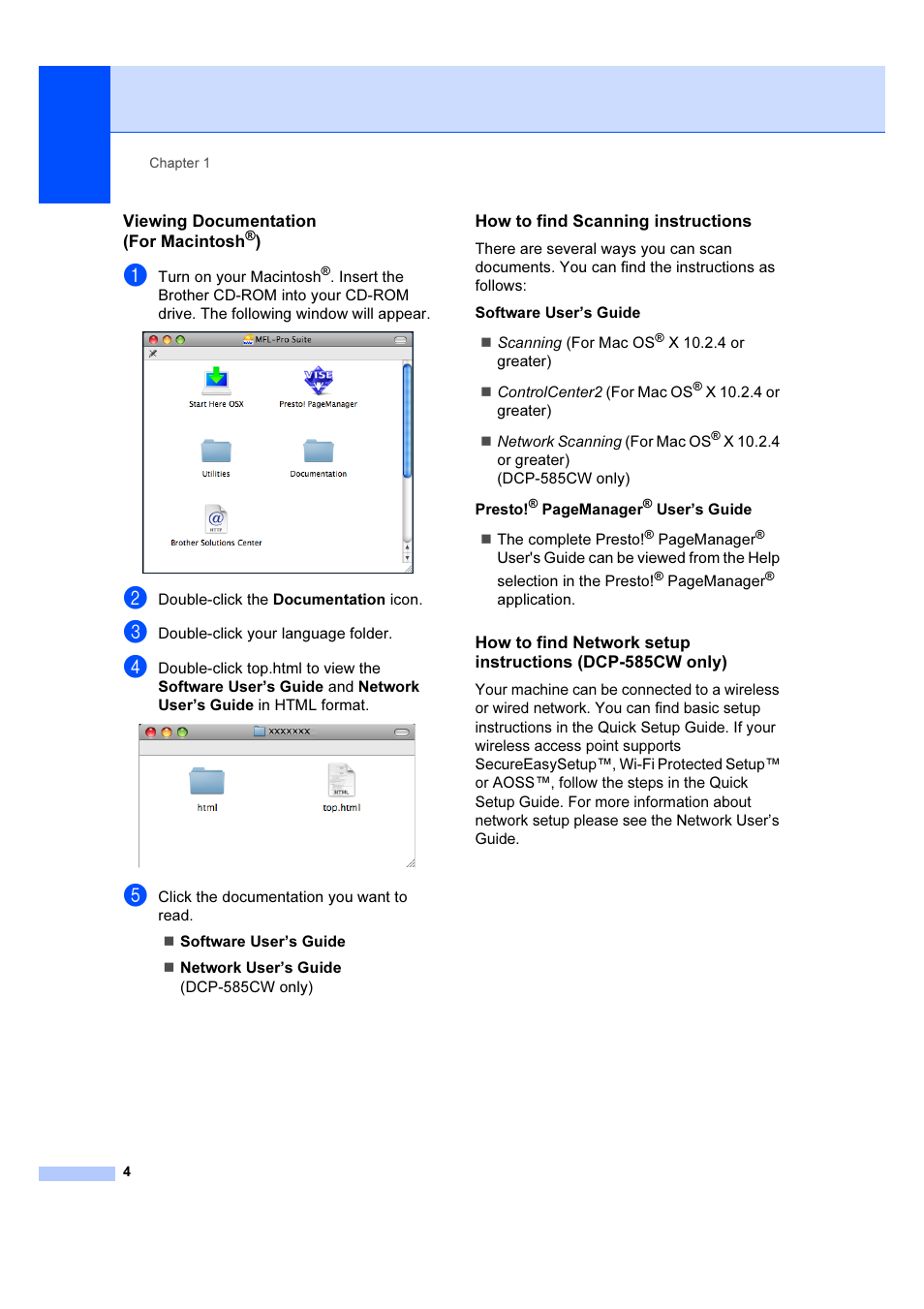 Brother DCP-385C User Manual | Page 10 / 122