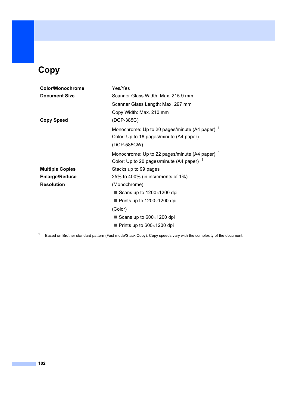 Copy | Brother DCP-385C User Manual | Page 108 / 122